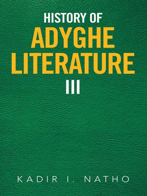 cover image of History of Adyghe Literature Iii